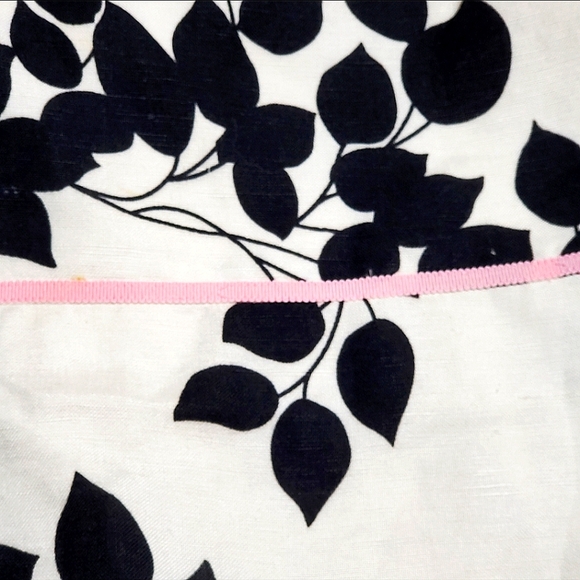 Ann Taylor LOFT Black and White w/Light Pink Summer Floral Shift Dress Size 6 - Picture 6 of 14